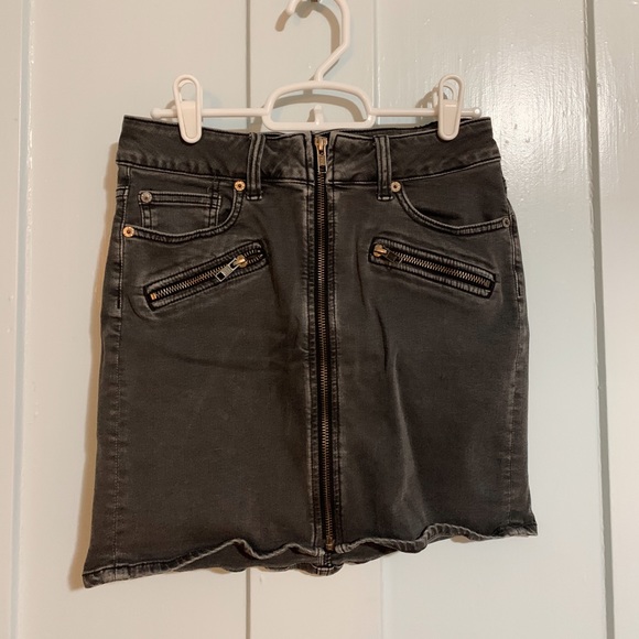 AE Women’s High Waisted Denim Mini Skirt - Picture 1 of 4